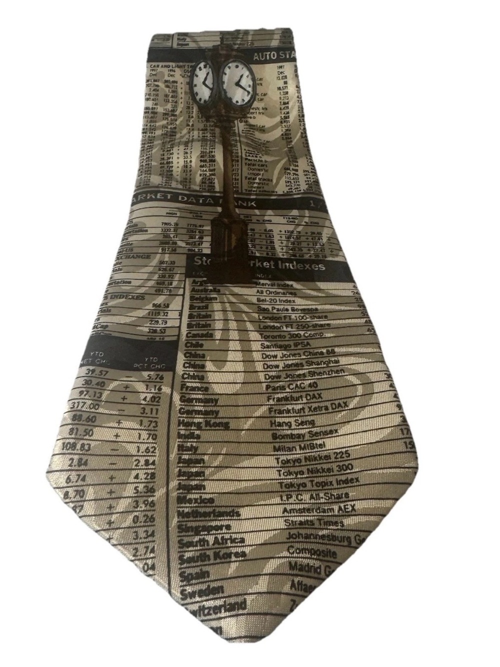 Wall Street Stock Market Themed Men's Necktie